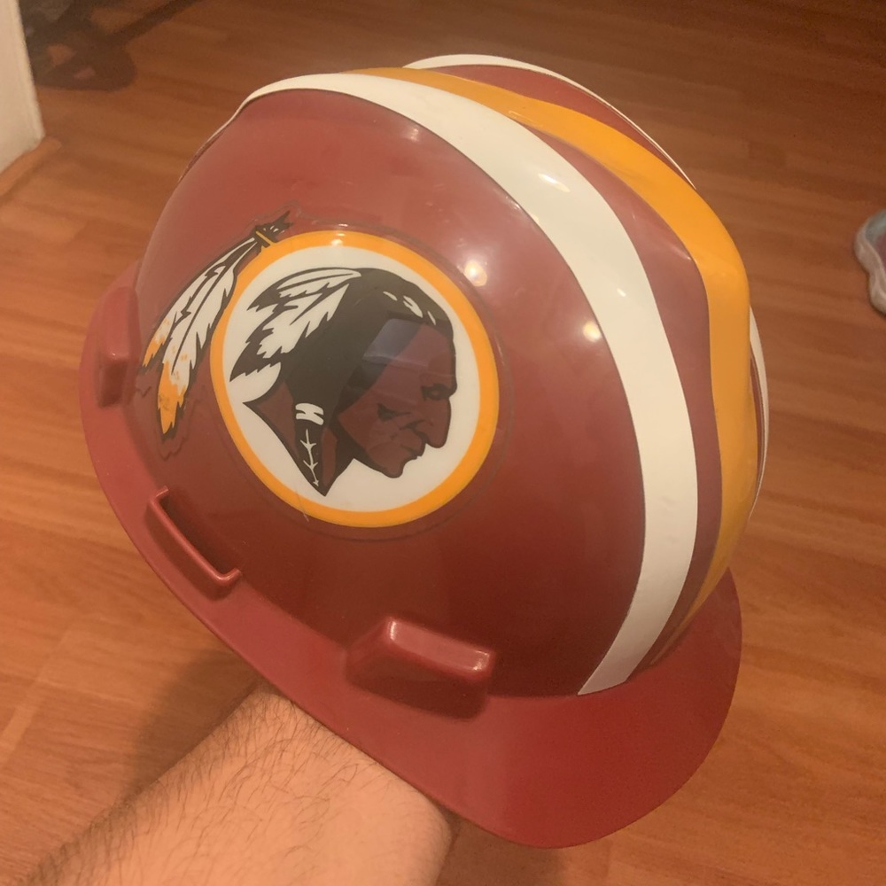 SOLD Retired Team Name MSA Washington Redskins Fan Hard hat